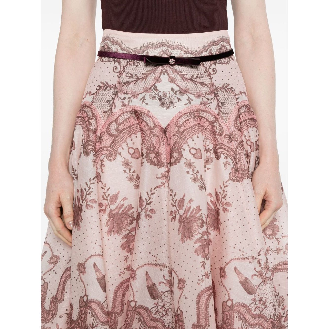 Zimmermann Crush midi skirt