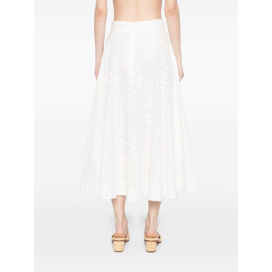 Zimmermann Crush embroidered midi skirt