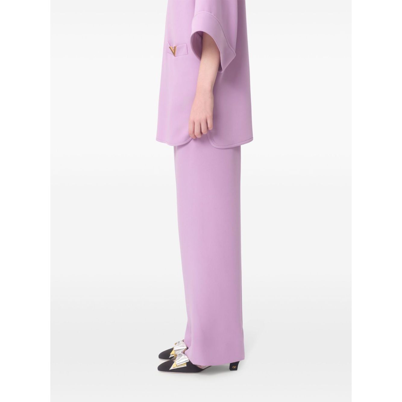 Valentino Silk Wide-Leg Trousers