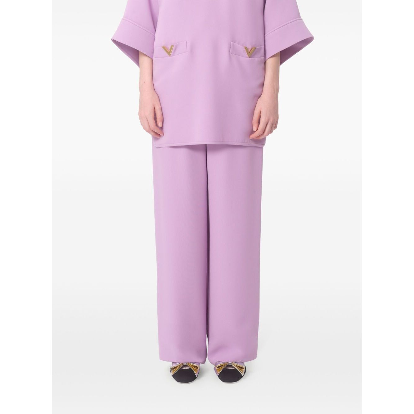 Valentino Silk Wide-Leg Trousers