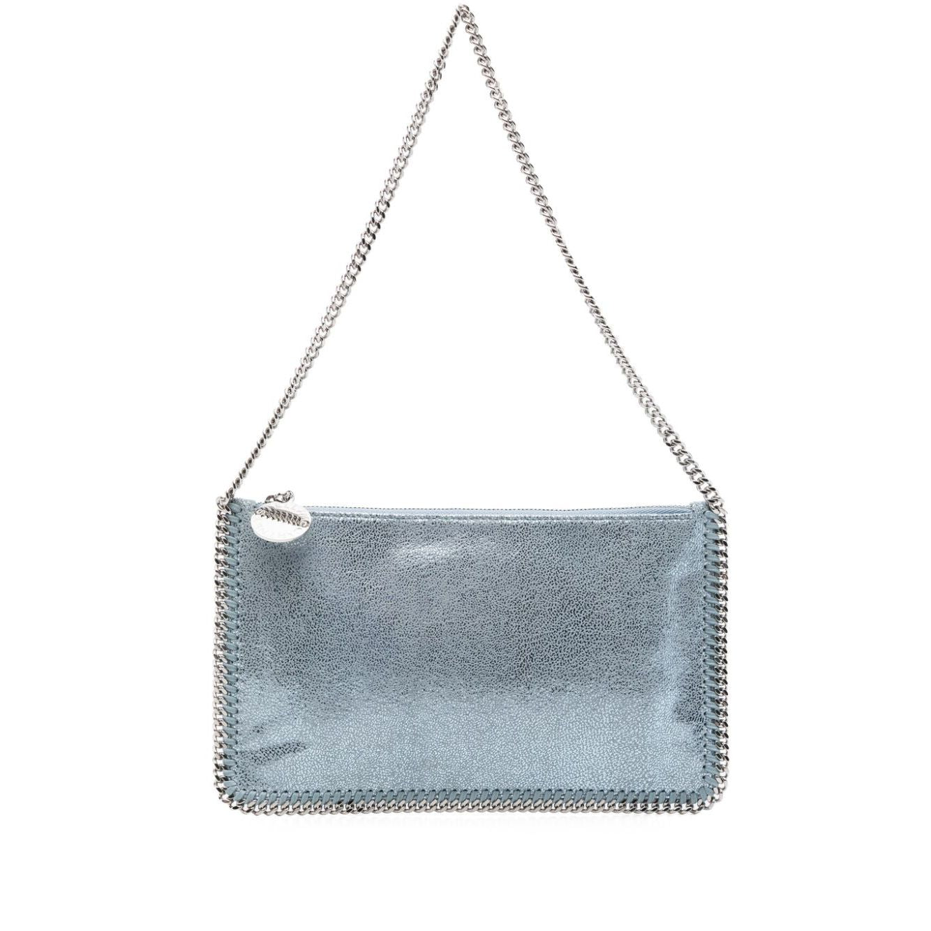 Front view with bag zipped and handles upright.