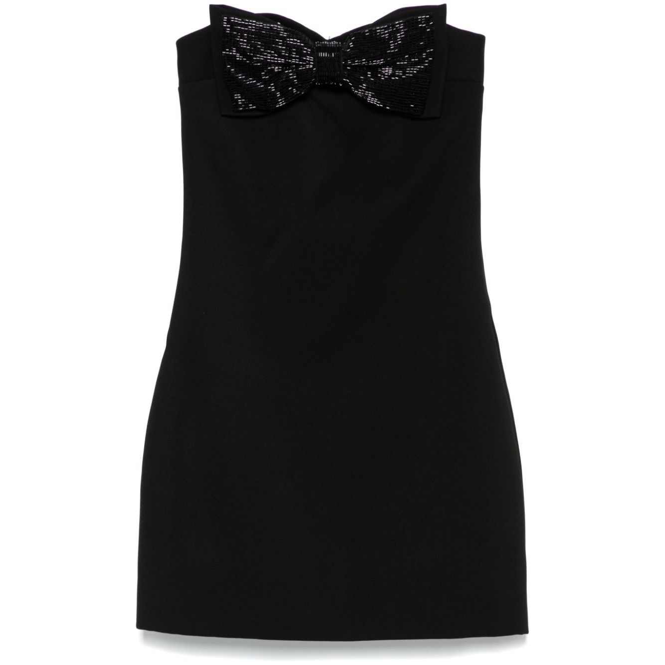 Self-Portrait crepe bandeau mini dress