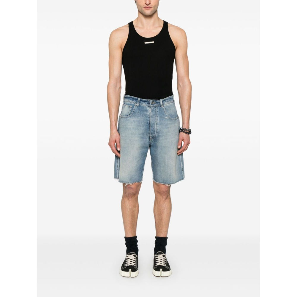 Maison Margiela ribbed-knit top
