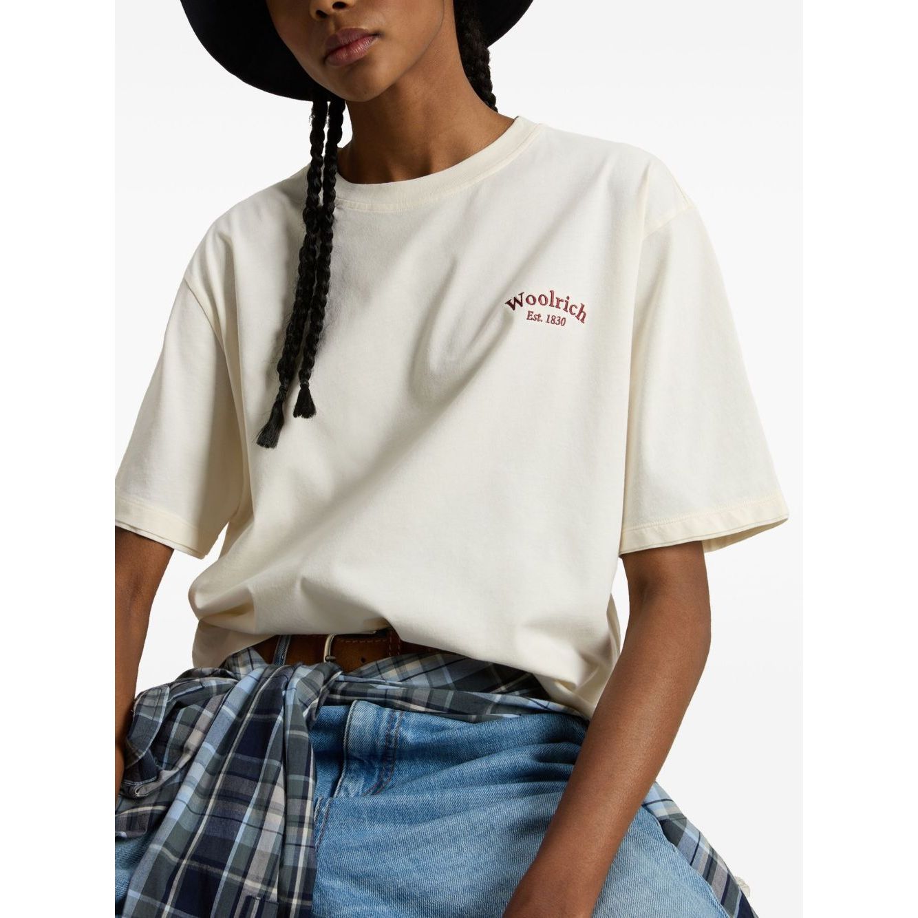 Woolrich Pure Pima Cotton T-Shirt with Logo