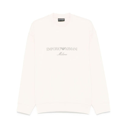 Emporio Armani Double jersey sweatshirt with ASV logo embroidery