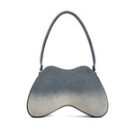 Diesel double-d denim shoulder bag
