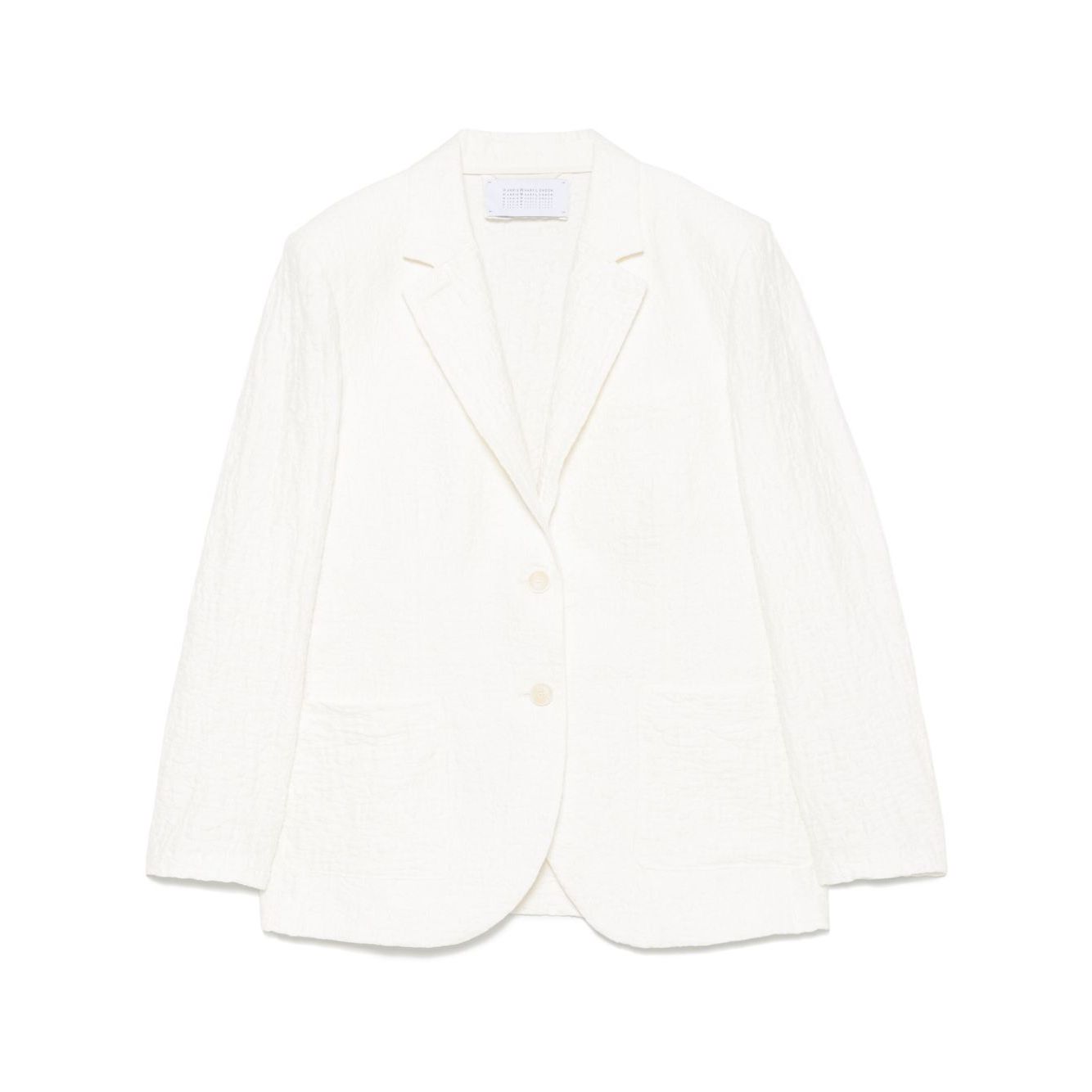 Harris Wharf London crinkled shoulder-pads blazer
