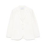 Harris Wharf London crinkled shoulder-pads blazer