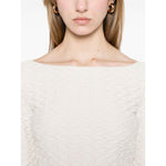 Emporio Armani Jacquard boat-neck top Topwear
