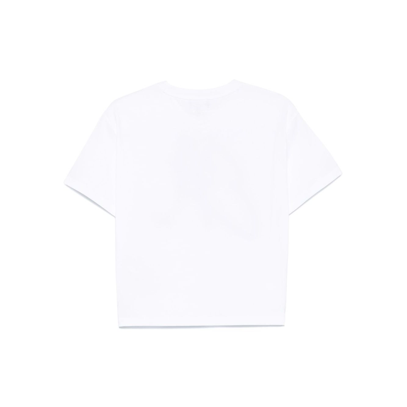 Emporio Armani Cotton jersey T-shirt with maxi lurex logo Topwear