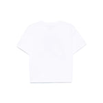 Emporio Armani Cotton jersey T-shirt with maxi lurex logo Topwear