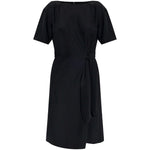 Emporio Armani midi dress with waist knot Dresses