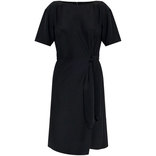 Emporio Armani midi dress with waist knot Dresses