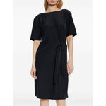 Emporio Armani midi dress with waist knot Dresses