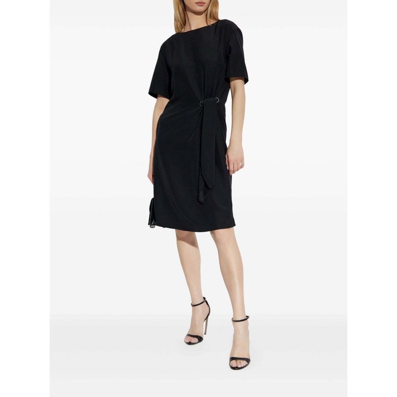 Emporio Armani midi dress with waist knot Dresses