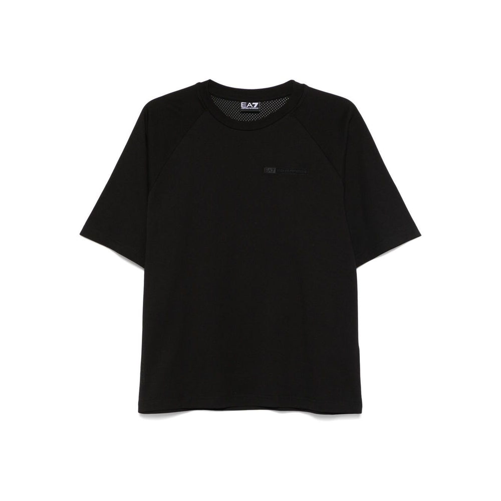 EA7 T-shirts and Polos Black Topwear