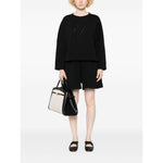 Emporio Armani Double jersey sweatshirt with logo embroidery