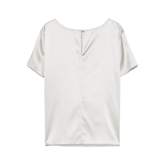 Emporio Armani crewneck silk top