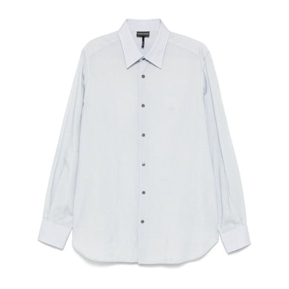 Emporio Armani Shirts Clear Blue