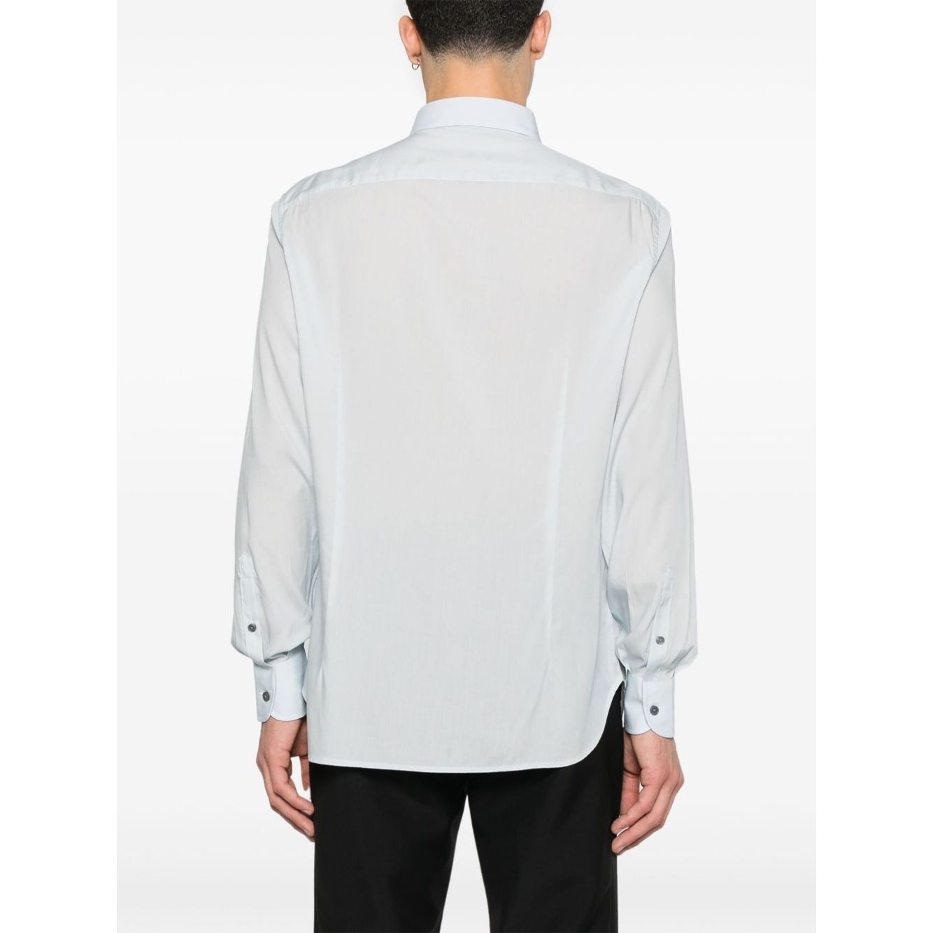 Emporio Armani Shirts Clear Blue