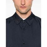 Emporio Armani Blouson with internal nylon bib jacquard all-over lettering