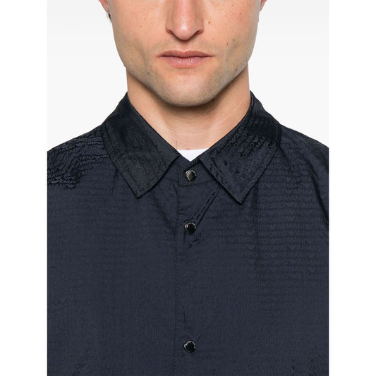 Emporio Armani Blouson with internal nylon bib jacquard all-over lettering