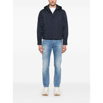 Emporio Armani Blouson with internal nylon bib jacquard all-over lettering