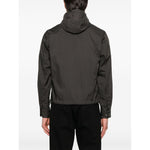 Emporio Armani Blouson with internal nylon bib jacquard all-over lettering
