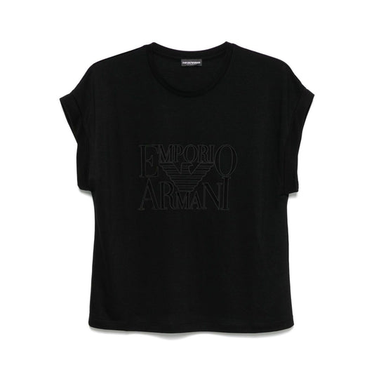 Emporio Armani T-shirts and Polos Black Topwear