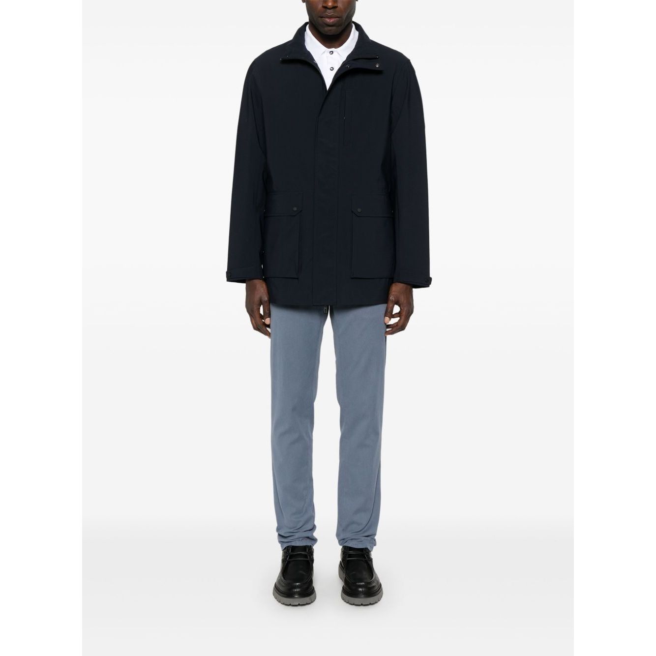 EMPORIO ARMANI CAPSULE Coats Blue