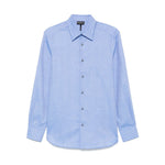 Emporio Armani Shirts Clear Blue