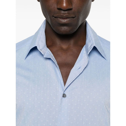 Emporio Armani Shirts Clear Blue