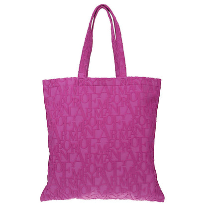 Emporio Armani Beachwear shopper in bold 3D ASV logo fabric