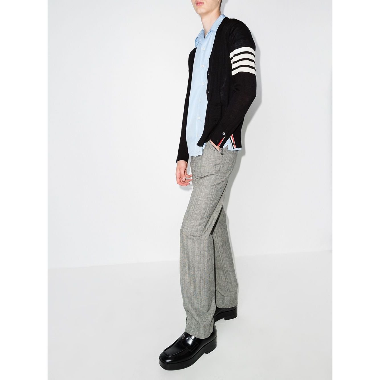 Thom Browne Sweaters Blue Topwear