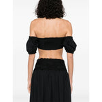 Ermanno Scervino Off-shoulder Lace detail cotton top