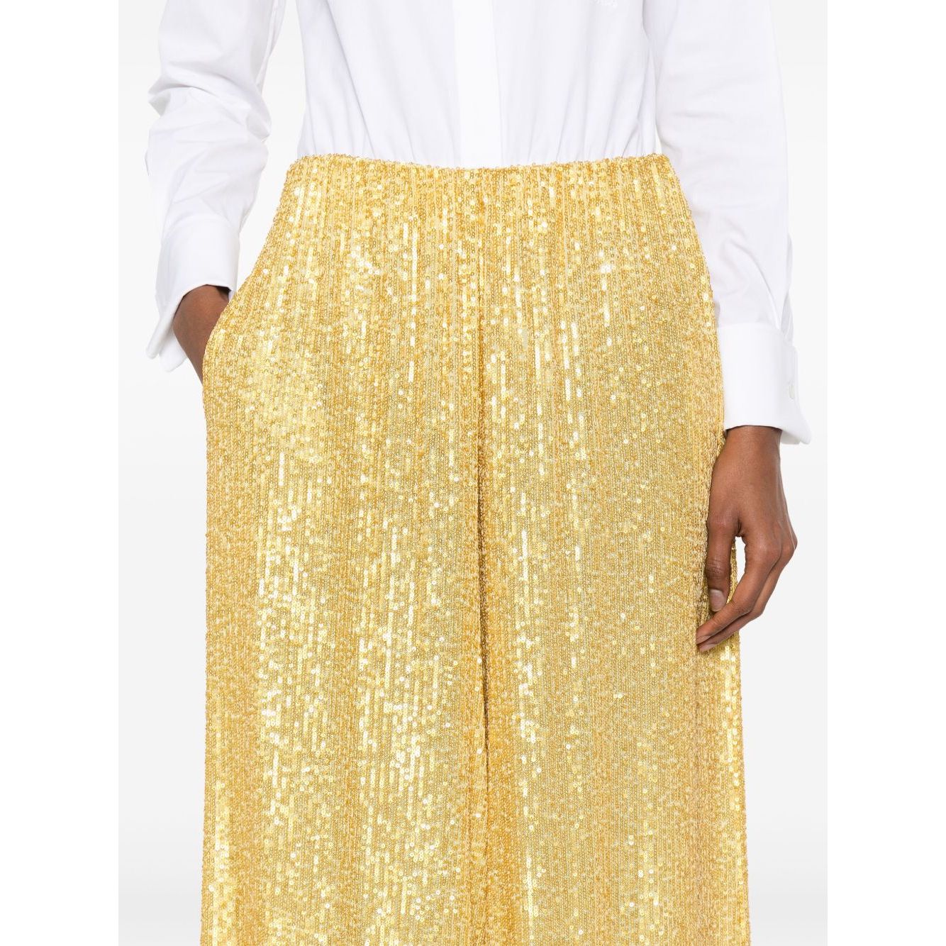 Norma Kamali Trousers Yellow Trousers
