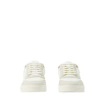 Burberry Leather, suede and check sneakers