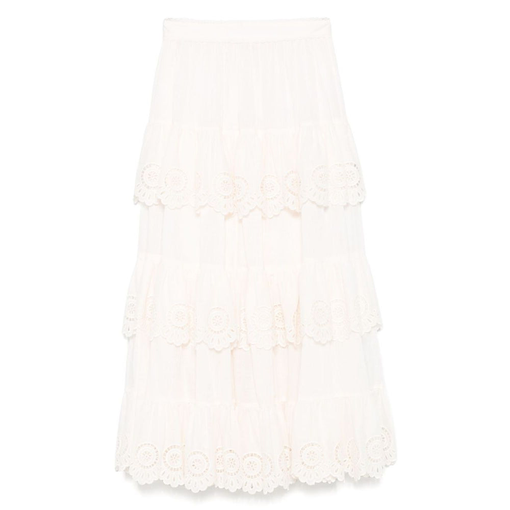 Zimmermann Lucky embroidered skirt