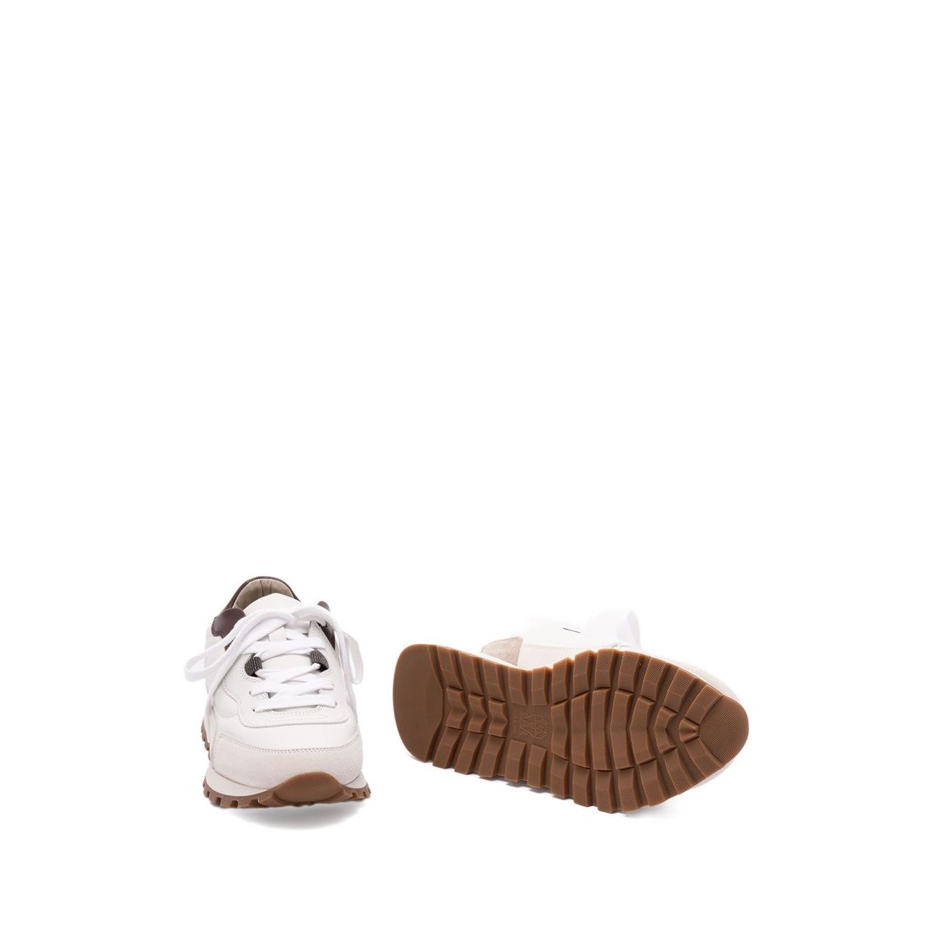Brunello Cucinelli Calfskin and suede runners
