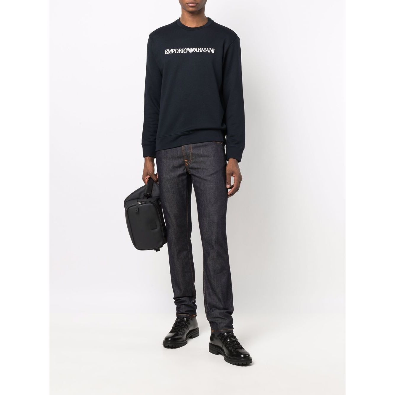 Emporio Armani Sweaters Blue