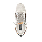 Golden Goose Mid Star Leo ponyskin shoe with star and comma