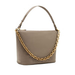 Emporio Armani Medium leather hobo bag with chain Handbag