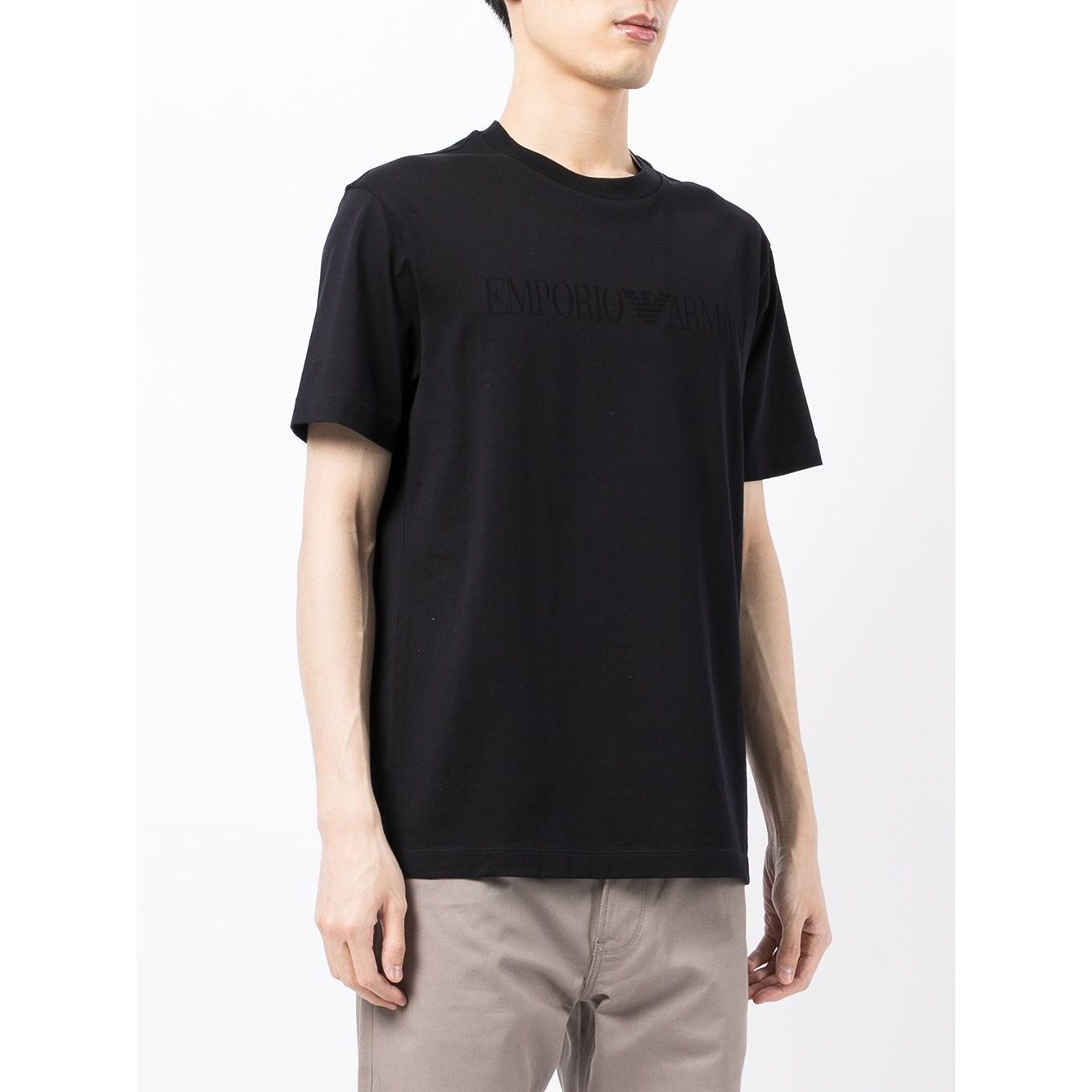 Emporio Armani T-shirts and Polos Blue Topwear