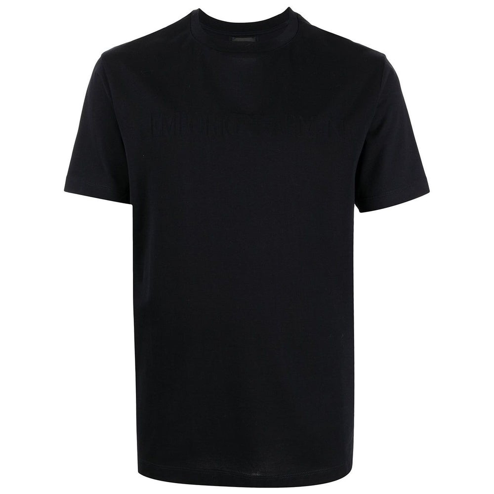 Emporio Armani T-shirts and Polos Blue Topwear