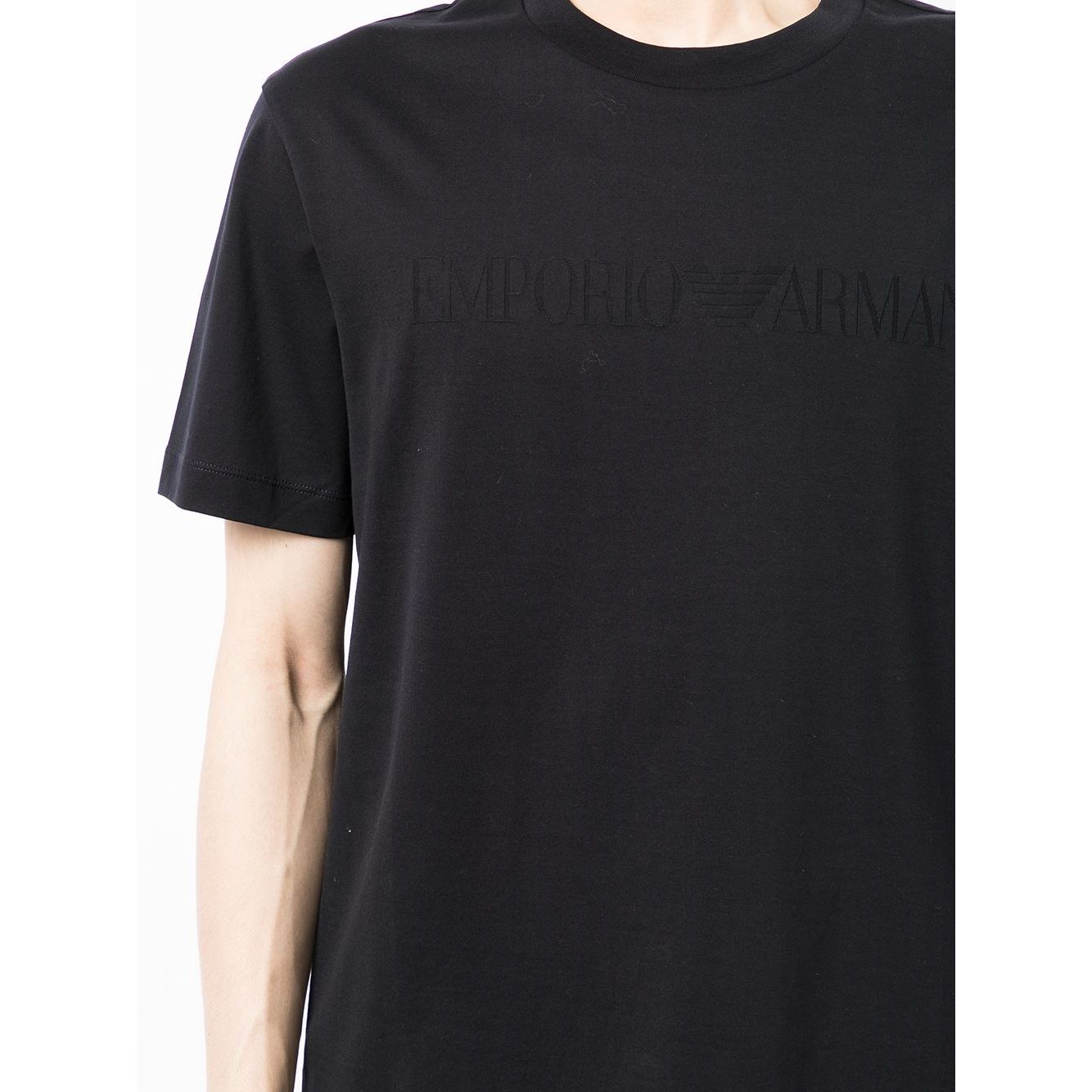 Emporio Armani T-shirts and Polos Blue Topwear