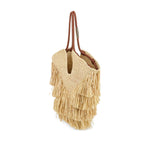 Zimmermann Goldentime medium raffia tote bag