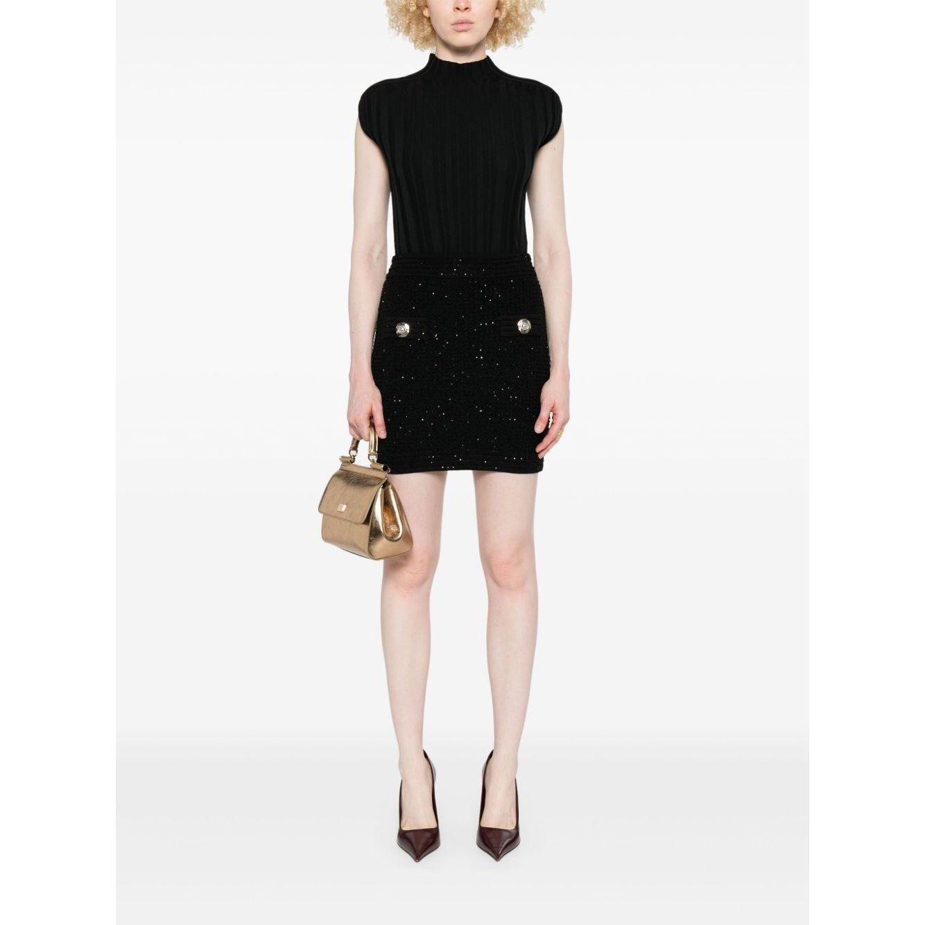Balmain Tweed Mini Skirt