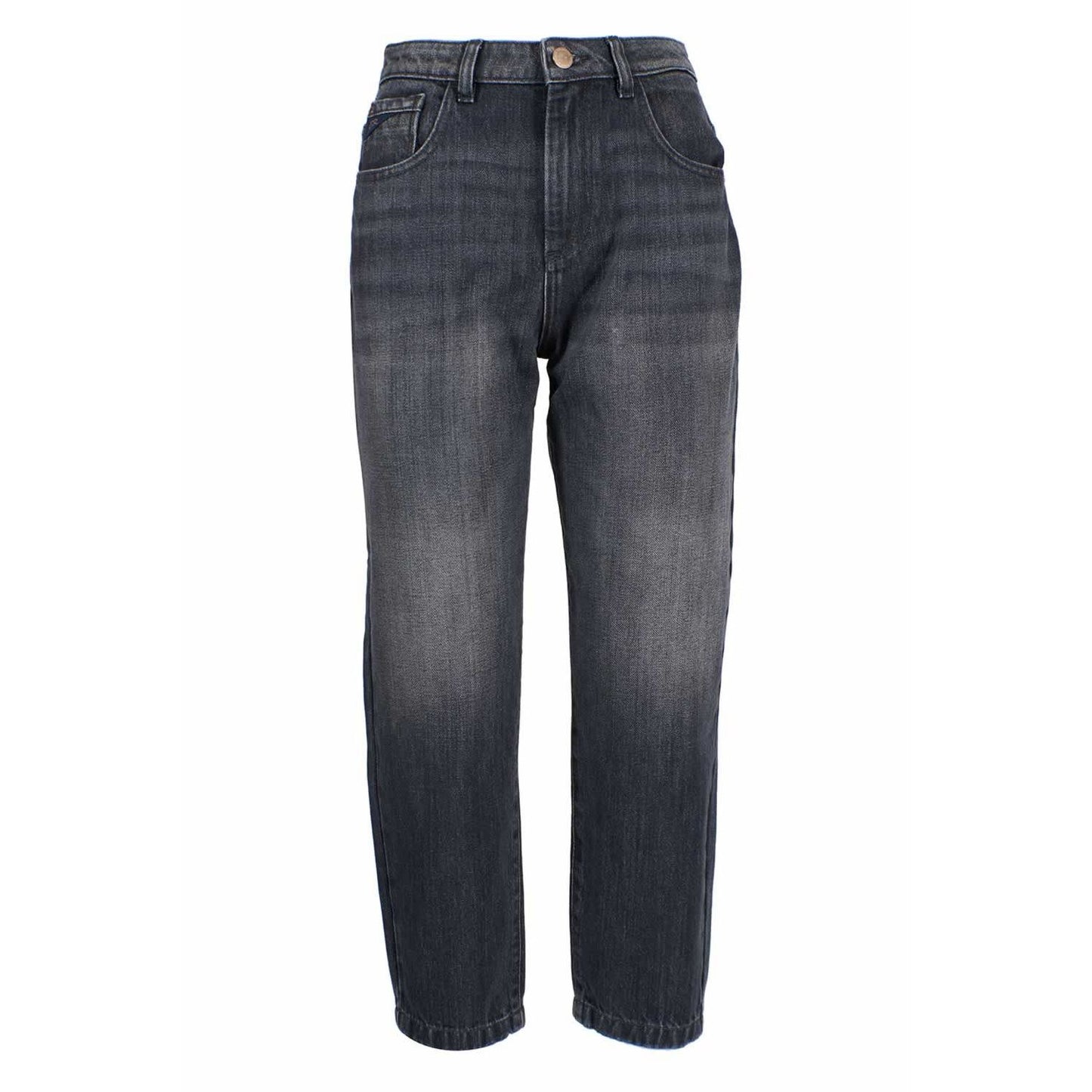 Yes Zee Black Cotton Women's High-Waisted Jeans