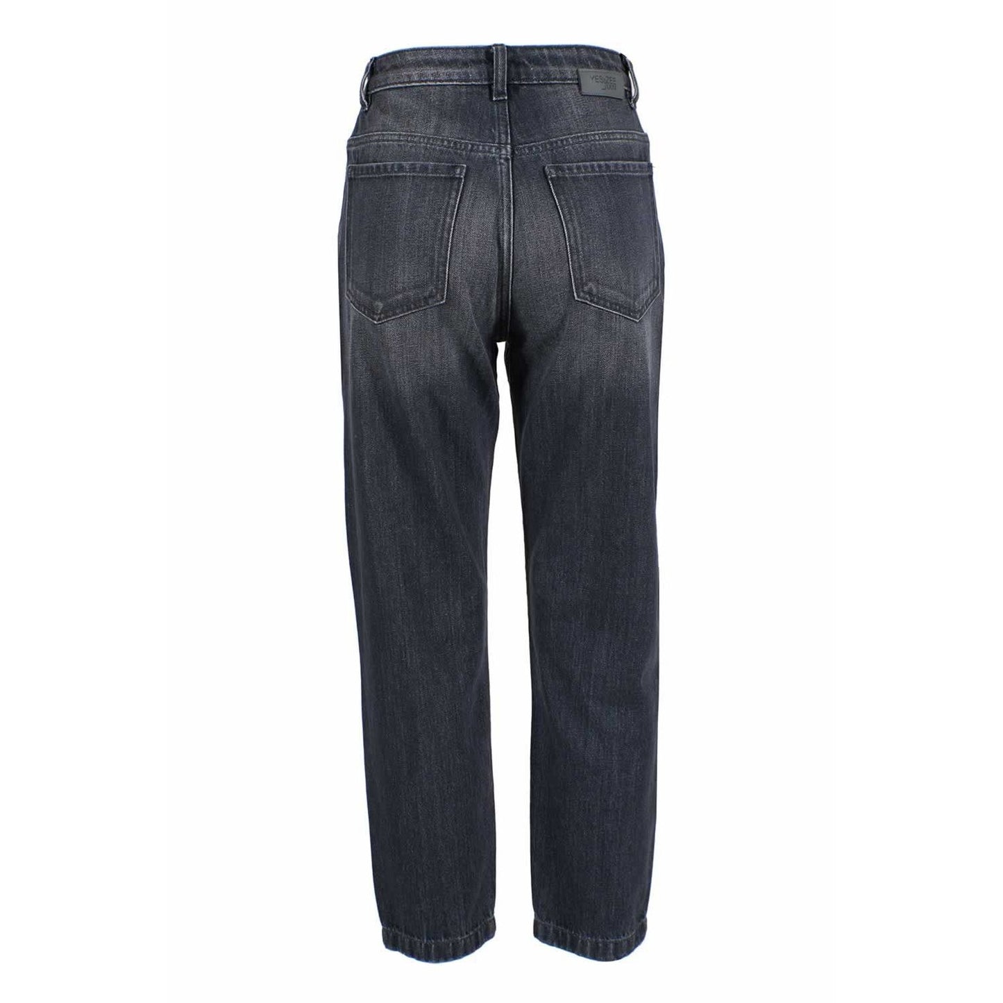 Yes Zee Black Cotton Women's High-Waisted Jeans