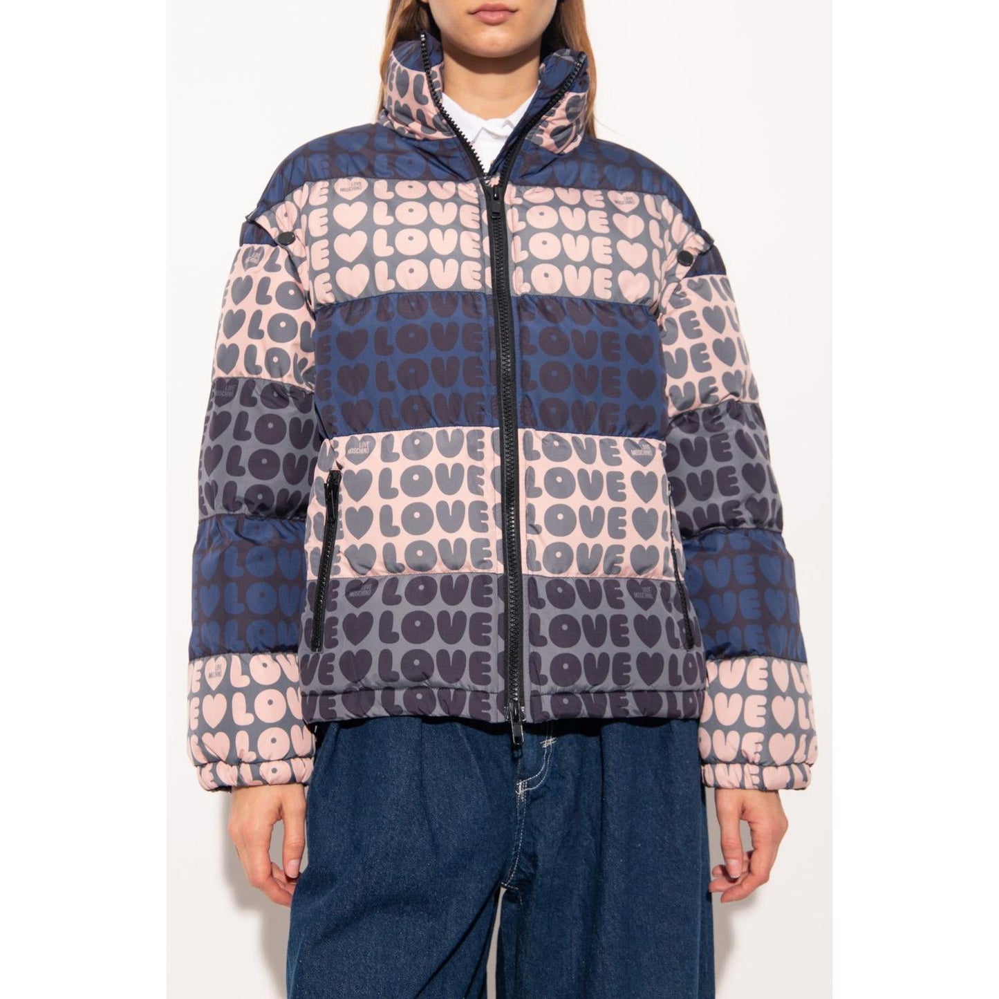 Love Moschino Multicolor Polyester Women Jacket LO-6958-IT40|S